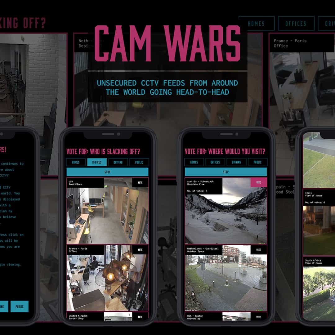 Cam Wars - Exposing Unsecured Web-Connected Cameras - Surveillance Project