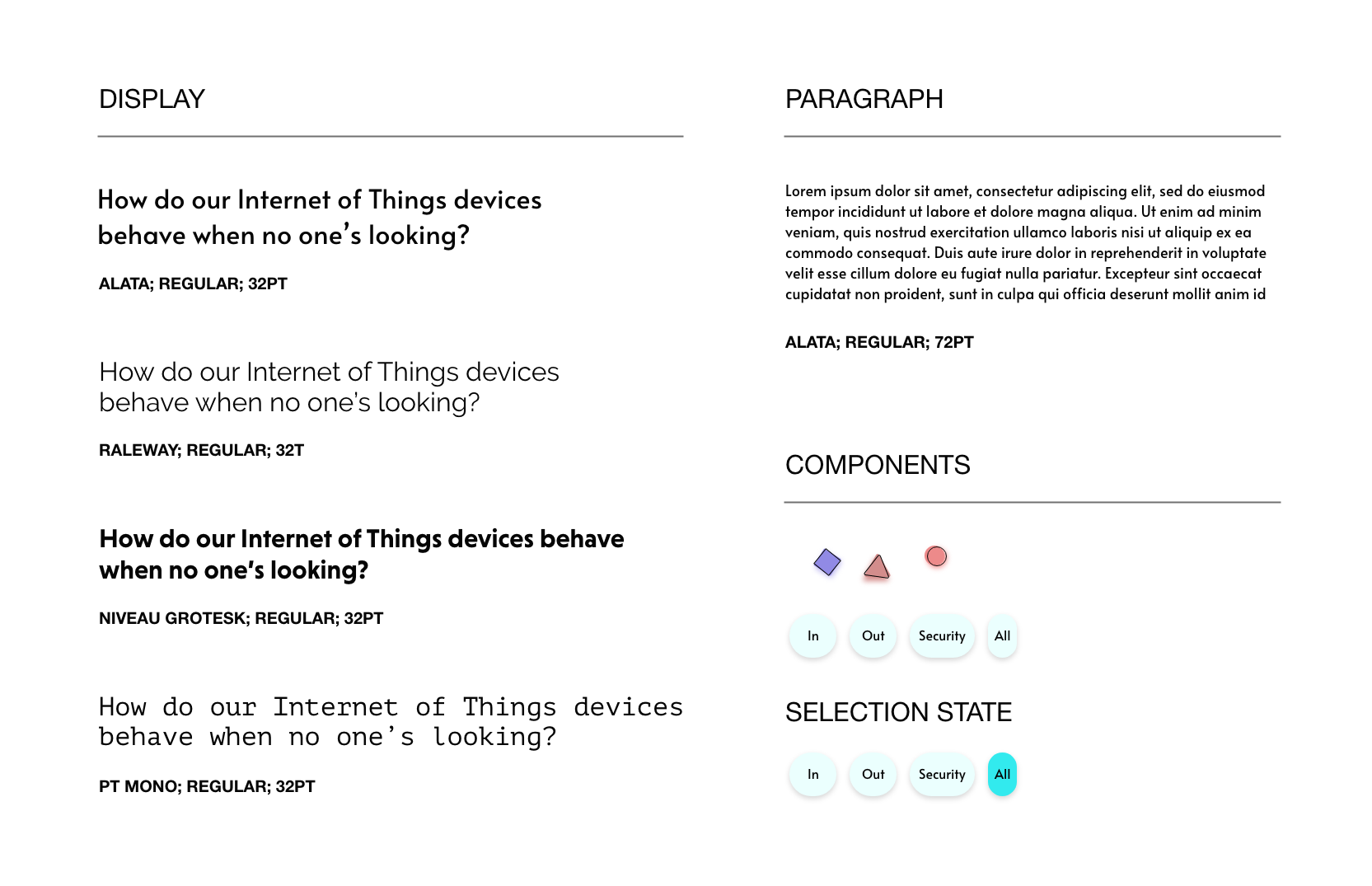 IoT Interface Style Guide