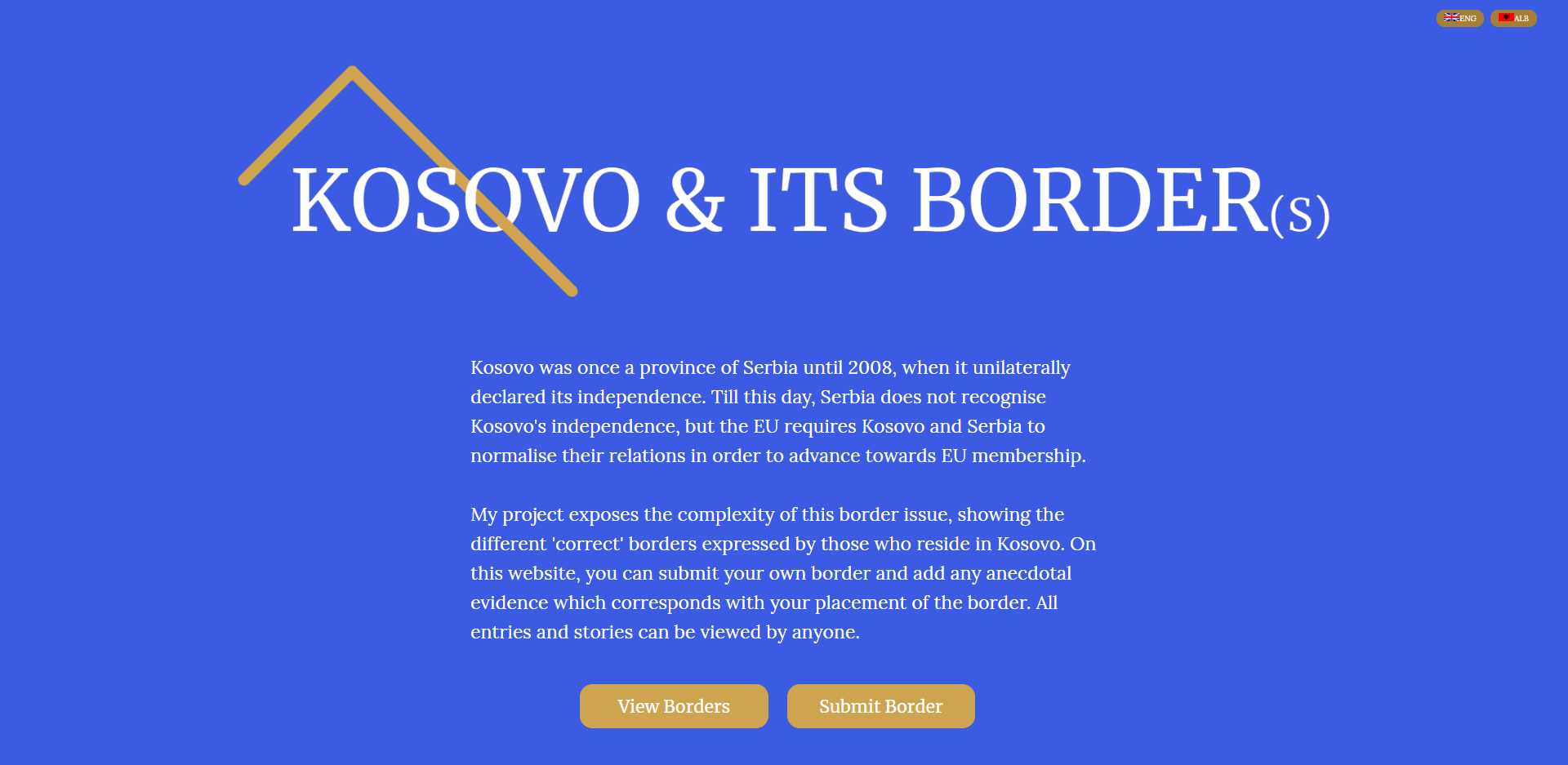 Kosovo & Its Border(s) Interface Overview